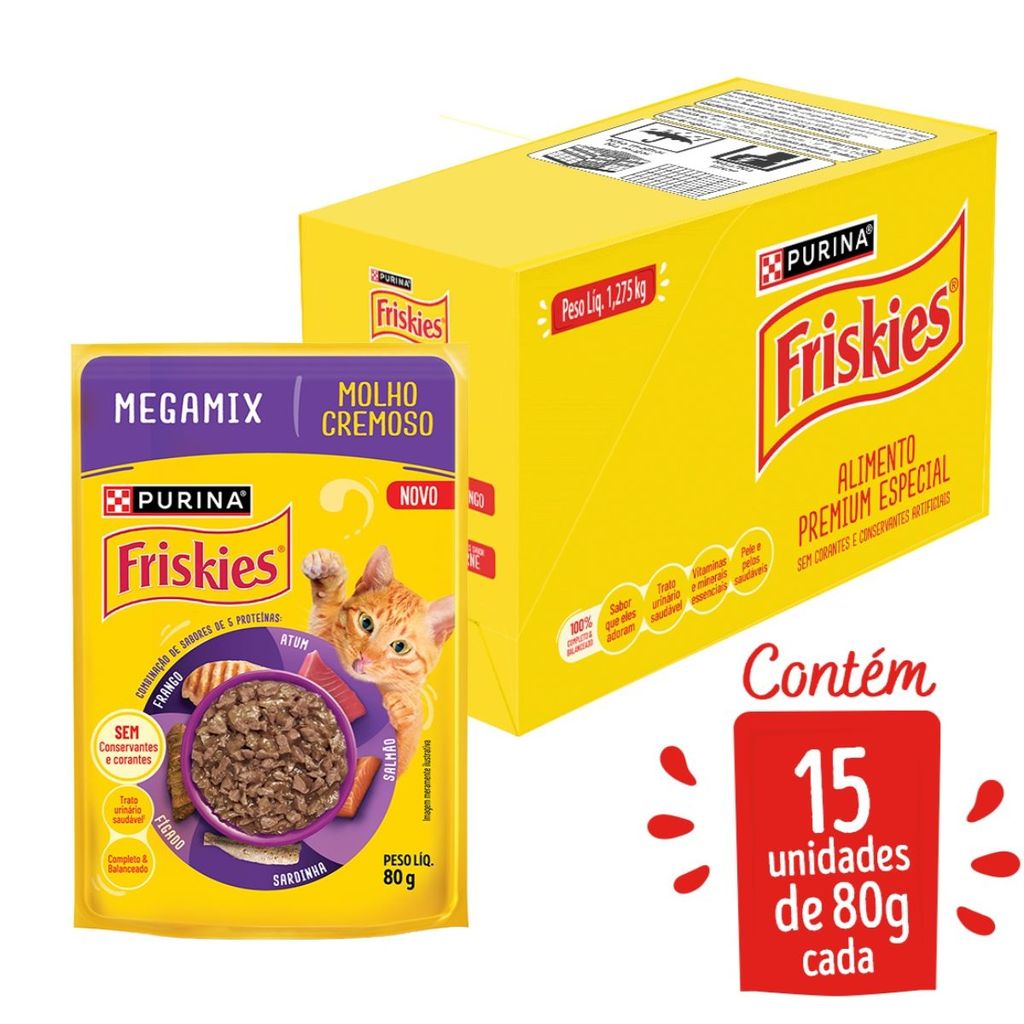 PURINA FRISKIES® MOLHO CREMOSO para Gatos Adultos