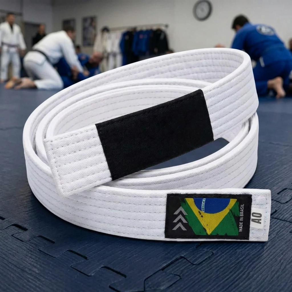 Faixa Jiu Jitsu 100% Algodão Profissional Reforç