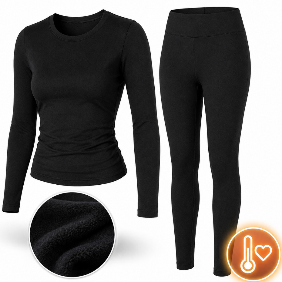 Conjunto Térmico Feminino Peluciado Inverno Leggi