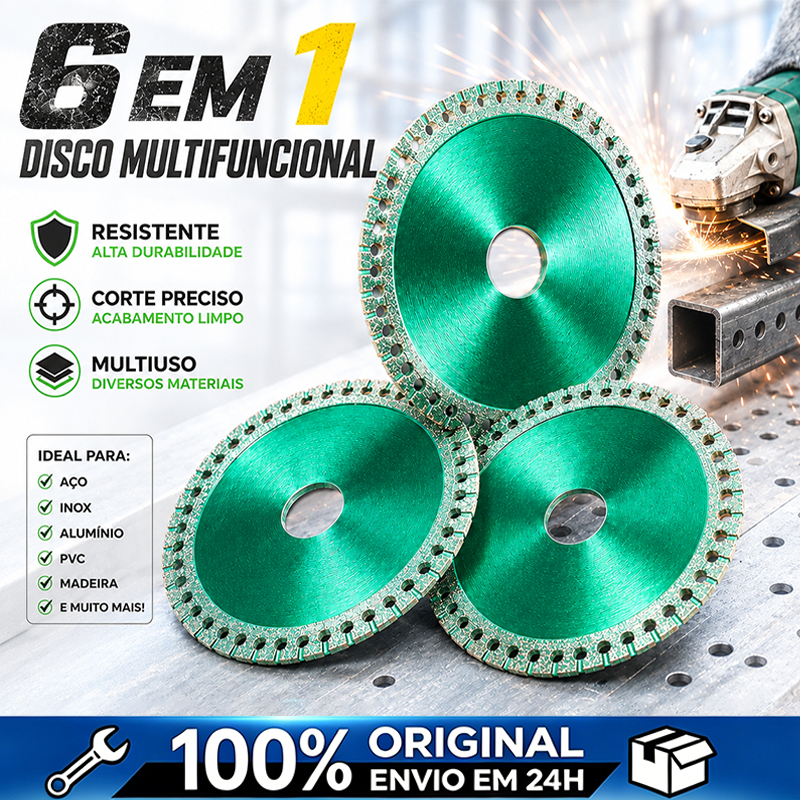 6 Em 1 Disco De Corte Com Diamante Lâmina De Serr