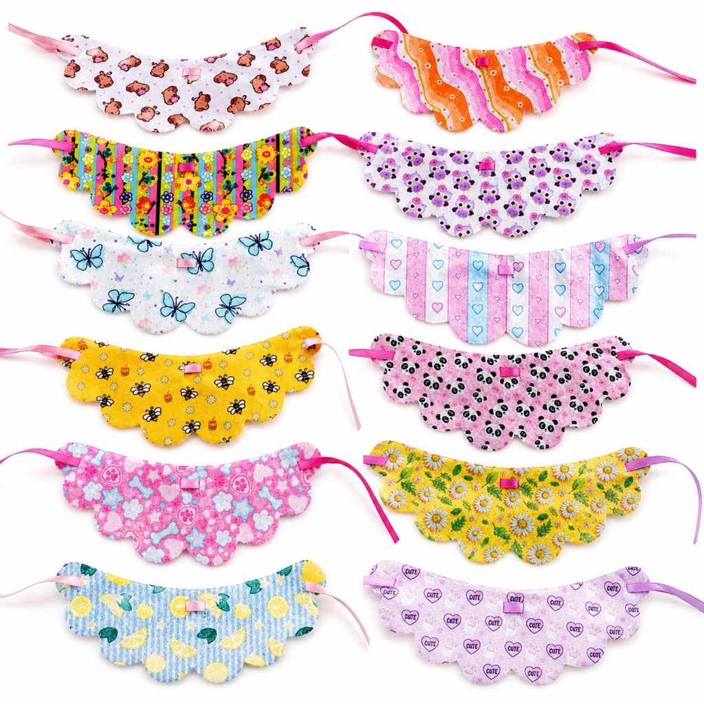 30 GARGANTILHAS PET ESTAMPADAS, COLARINHO  BANDANA