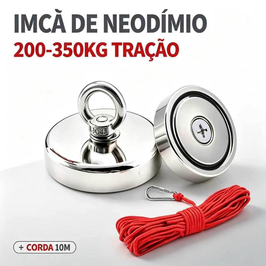 Imã De Neodímio Pesca Magnetica De 200-350Kg Tra