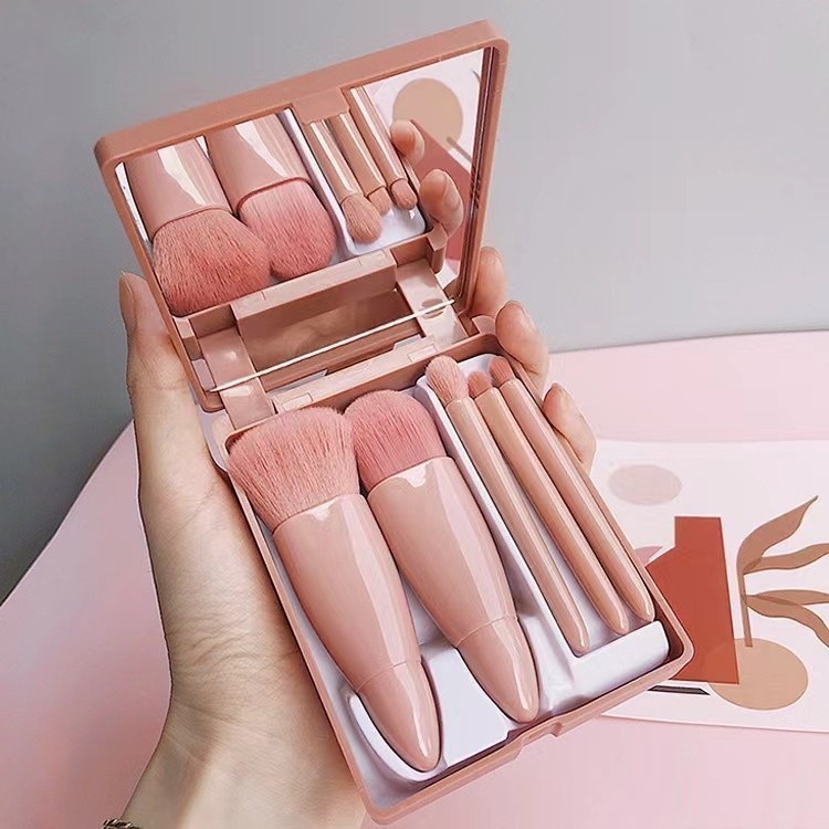 DAGUAN Kit 5  de pincéis Para maquiagem Com espel
