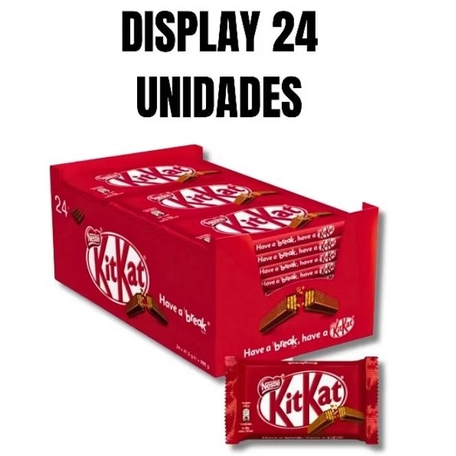 Display KitKat ao Leite 24 unidades KIT KAT