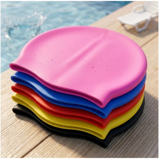 Touca de Natação Silicone Confortável Antiderra