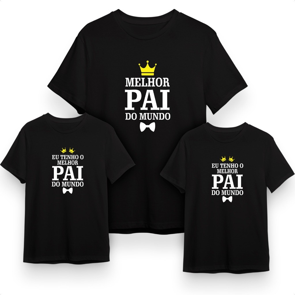 Kit 3 Camisetas Masculinas Femininas Unissex Dia D