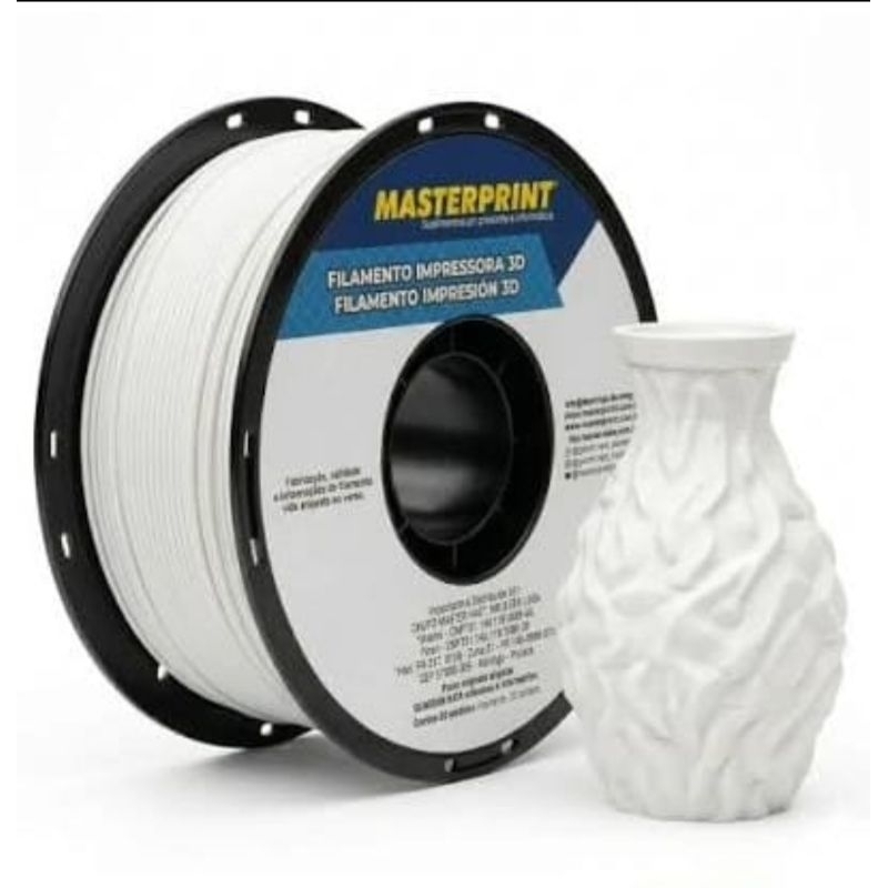 Filamento PETG 1,75mm 1kg Masterprint Diversas Cor