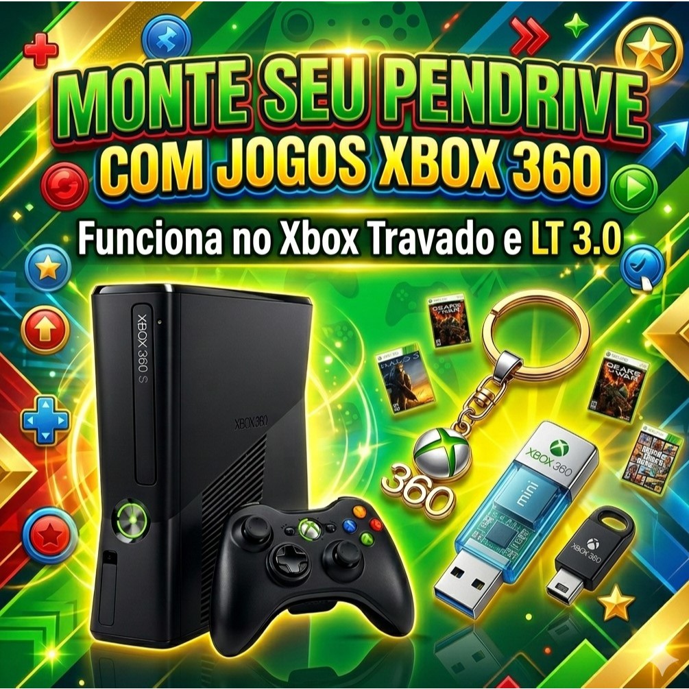 Pen drive 32gb Xbox 360 Travado ou LT 3.0