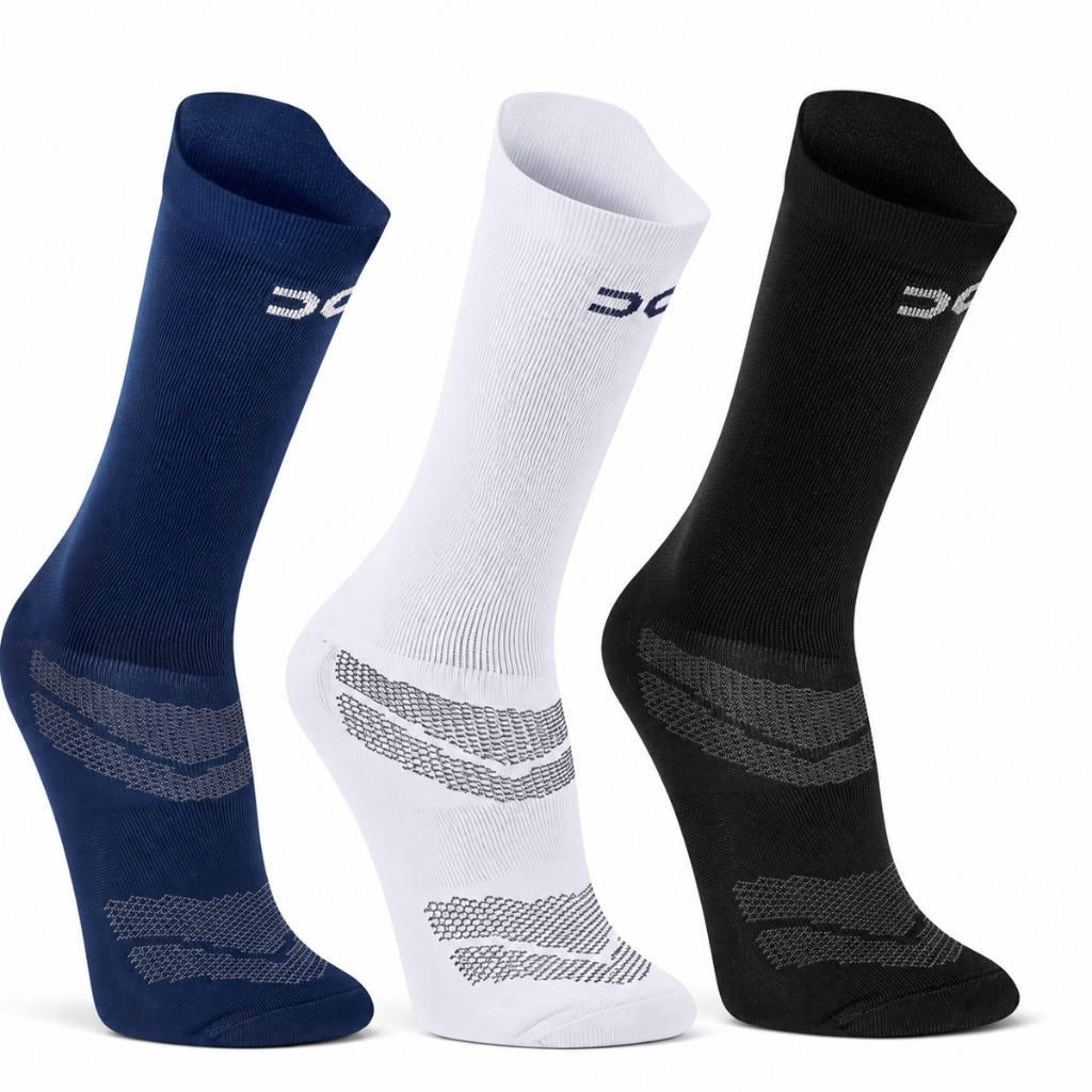 Kit Meia Poliamida Corrida Ciclismo Crossfit Acade