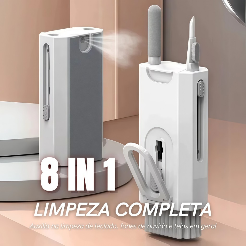 Kit 8 em 1 Escova de Limpeza para Teclado, Portát