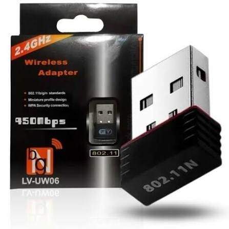 Adaptador WiFi USB Wireless LV-UW06 802.11N Recept