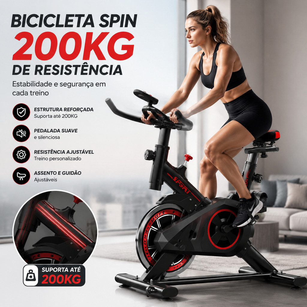 Bicicleta Spinning Ergométrica Versão Atualizada