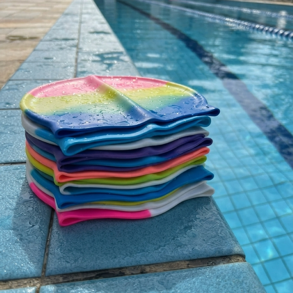 Touca de Natação Diversas Cores Silicone Confort