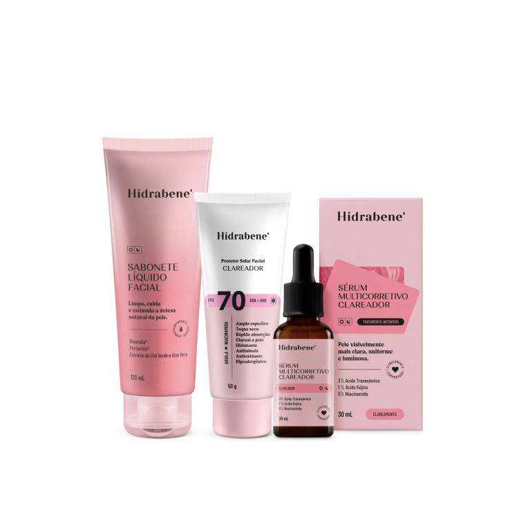 Kit Clareador Facial – Sabonete Líquido + P