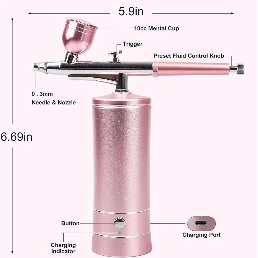 Aerógrafo Portátil com Mini Compressor – P
