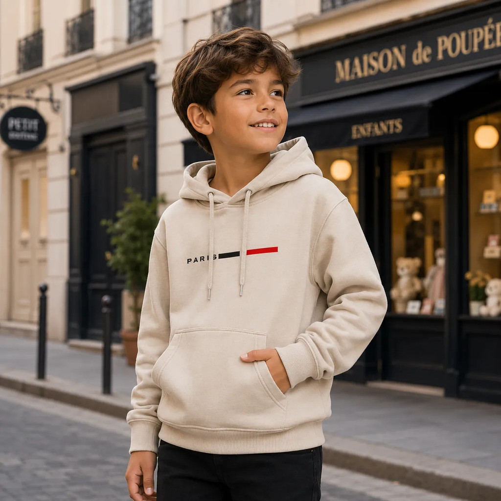 Moletom Canguru Infantil Com Capuz Estampado Milan