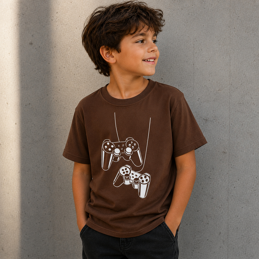 Camisa Infantil Controle Game Videogame Blusa Meni