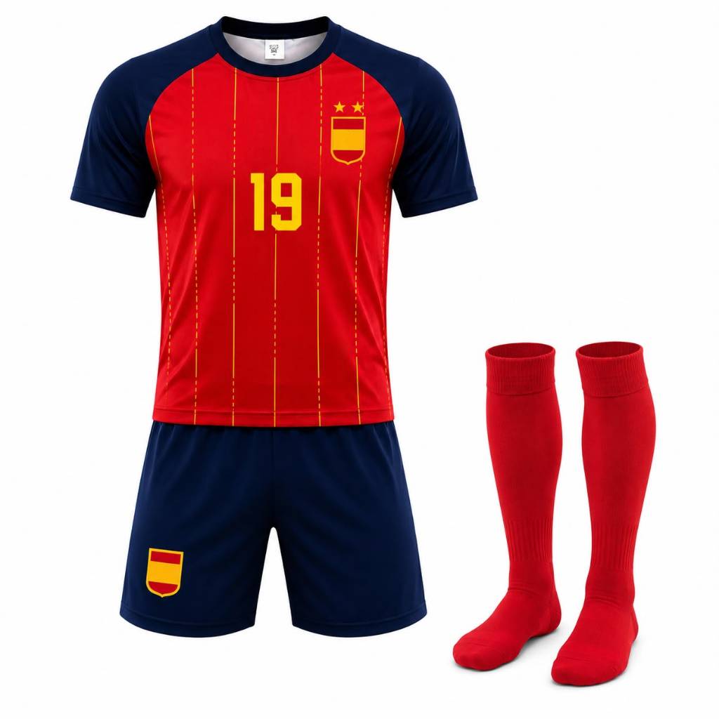 Kit Conjunto Esportivo Juvenil  camisa short Borda