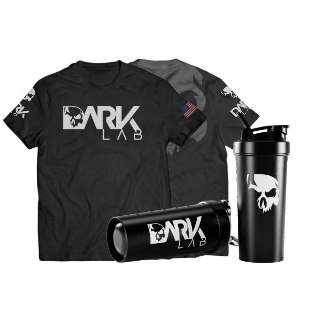 Kit Camiseta Caveira Dry-Fit + Coqueteleira Fuse 7