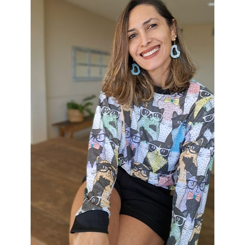 blusa cats poliamida