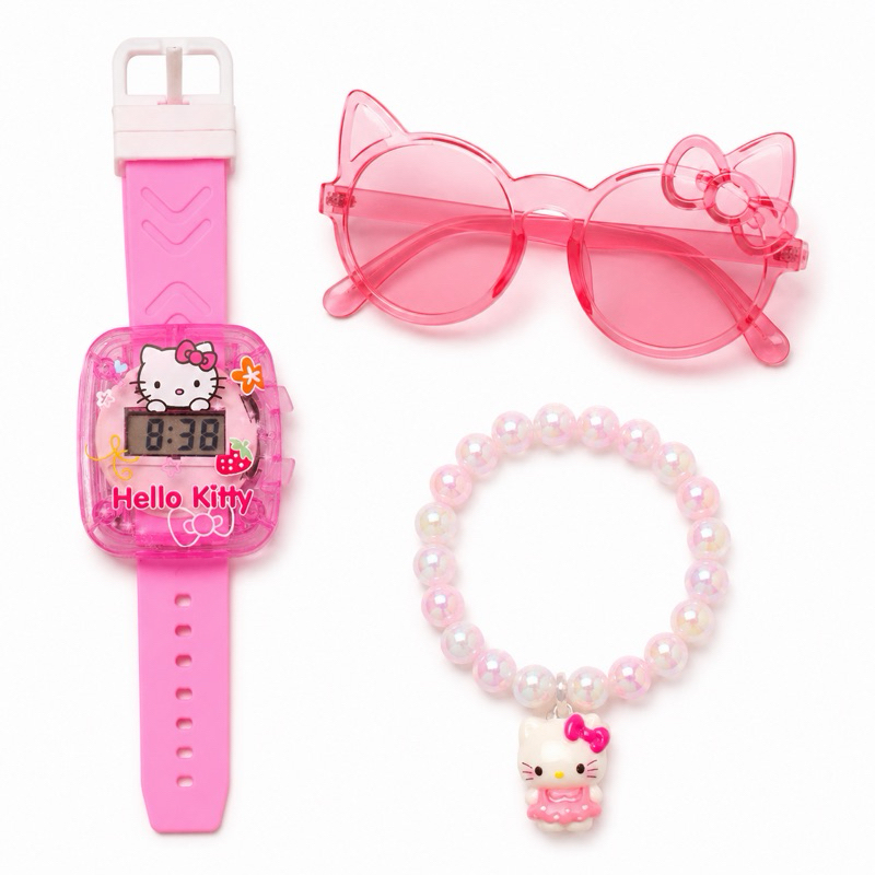 Kit Presente Infantil Hello Kitty 4 Peças com Rel