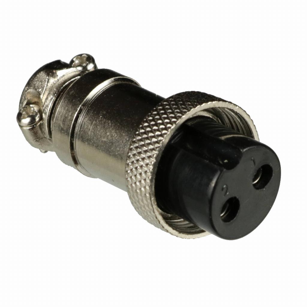 5 Conector de Aviação Circular Mike GX16 2 Vias 