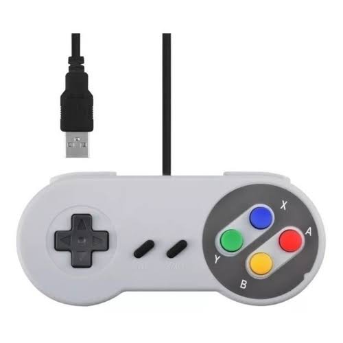 Controles Super Nintendo Entrada USB SNES 16 Bits 