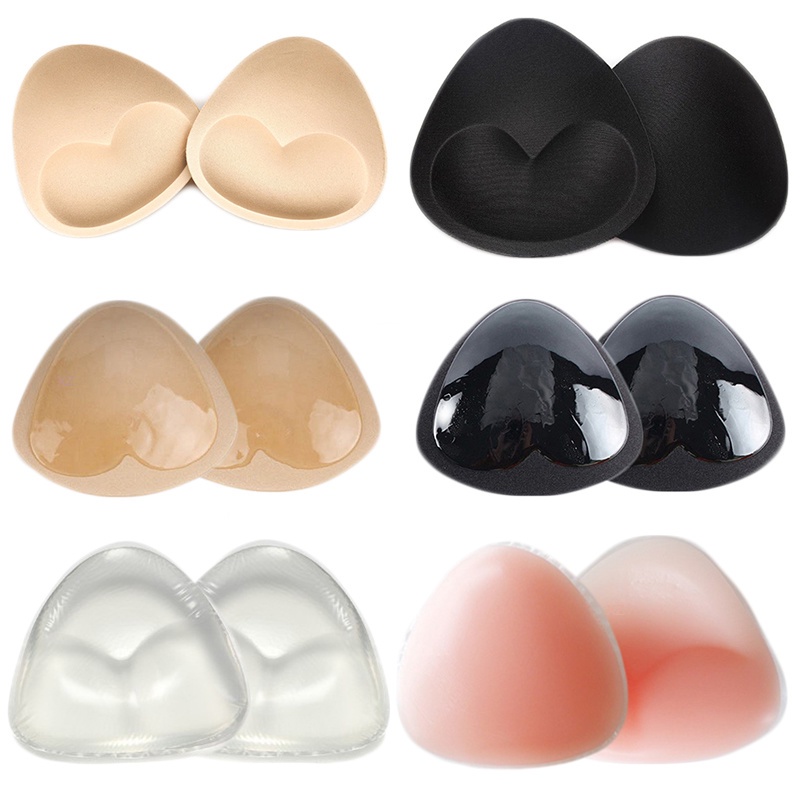 (1 Par Pastilhas De Silicone Esponja E Sutiã Tria