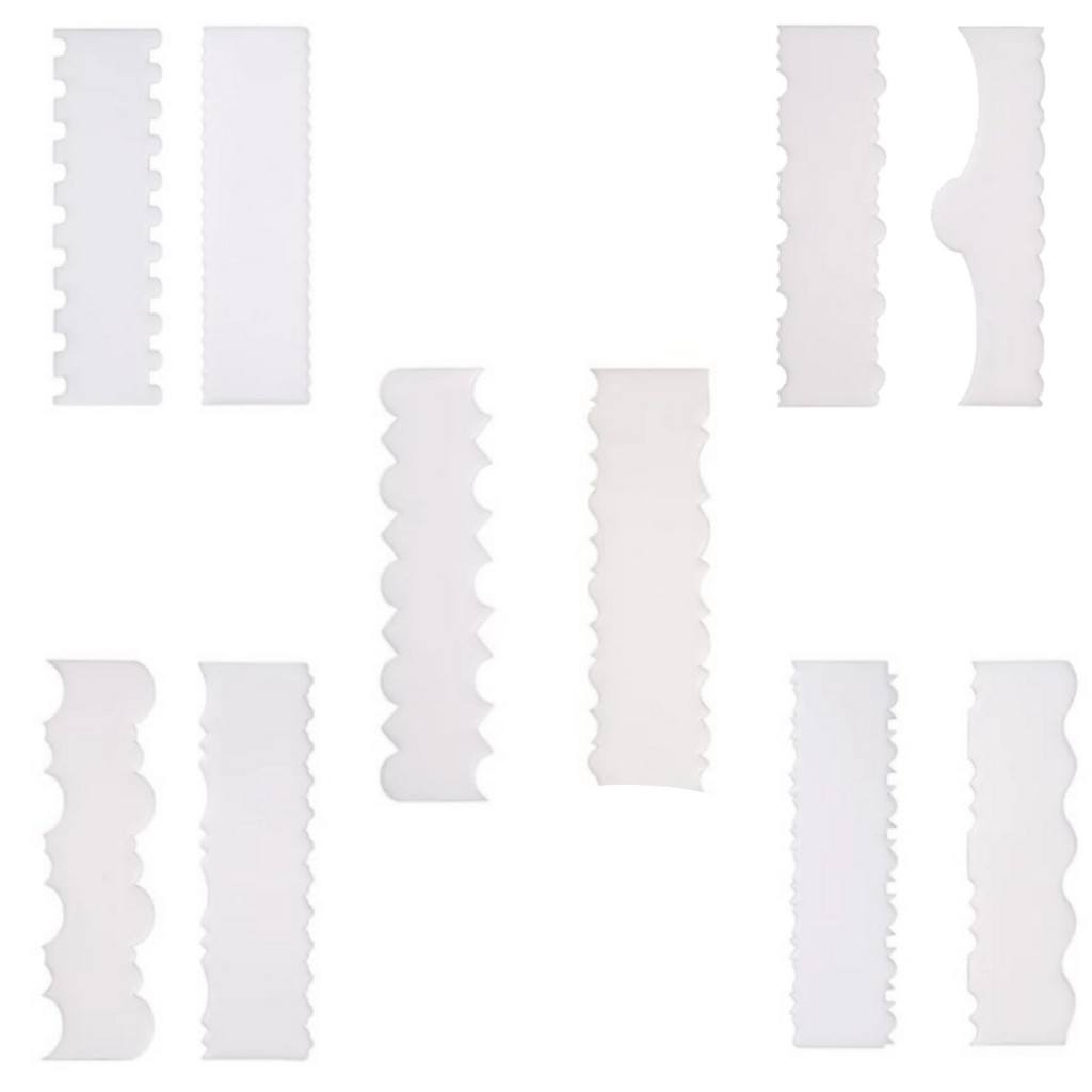 Kit 10 Pçs – Espátulas Decorativas Para Bo