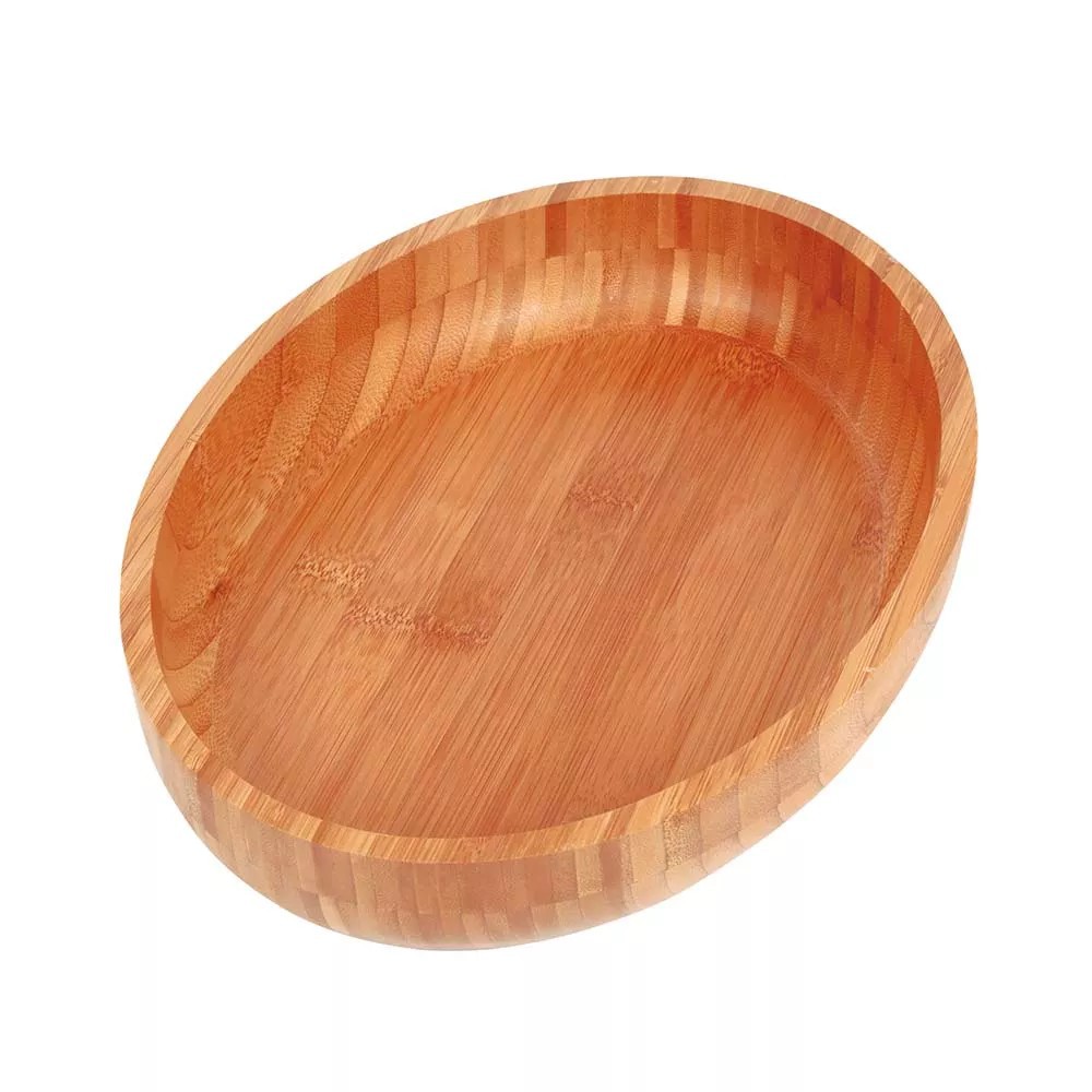 Gamela Bandeja Oval Bamboo 33 X 23 cm Mor Bambu Ch