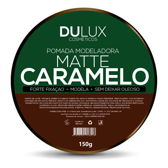 Cera Modeladora Dulux Matte Caramelo 150g Cabelo E