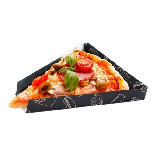 1000 Embalagem Cx Metalizada Fatia Pega Pizza Pers