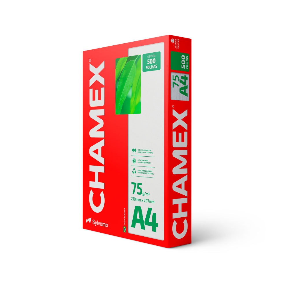 Papel sulfite A4 75g 210×297 com 500 folhas C