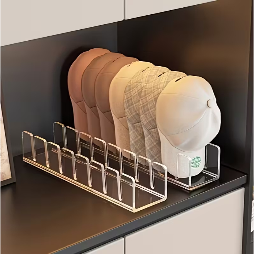 Suporte Porta Organizador de Bonés em Acrílico  
