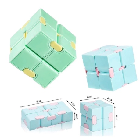 Cubo Magico Infinito Mini Dedo colorido Lembrancin