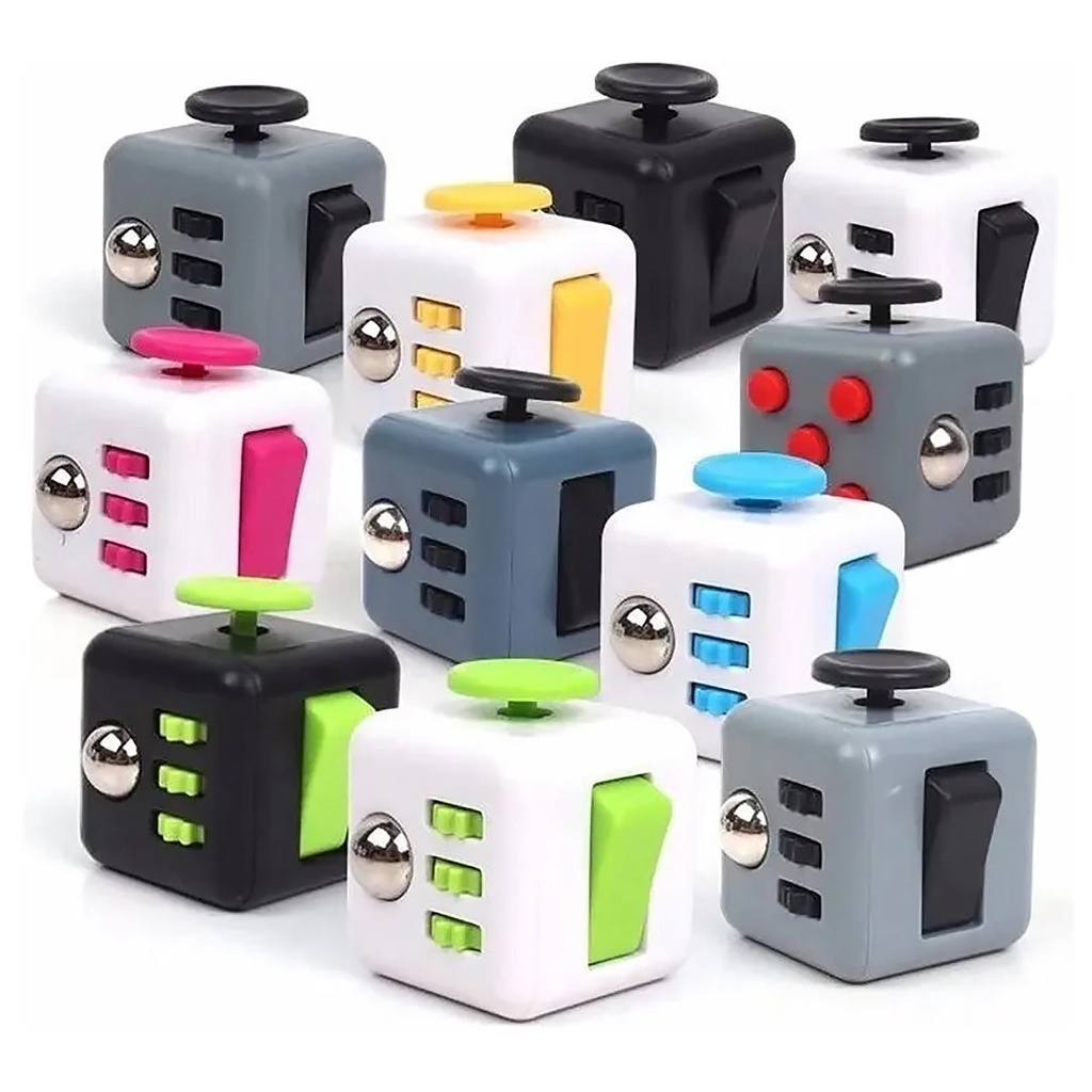 Cubo Sensorial Fidget Toy Anti Estresse Pop It Rel