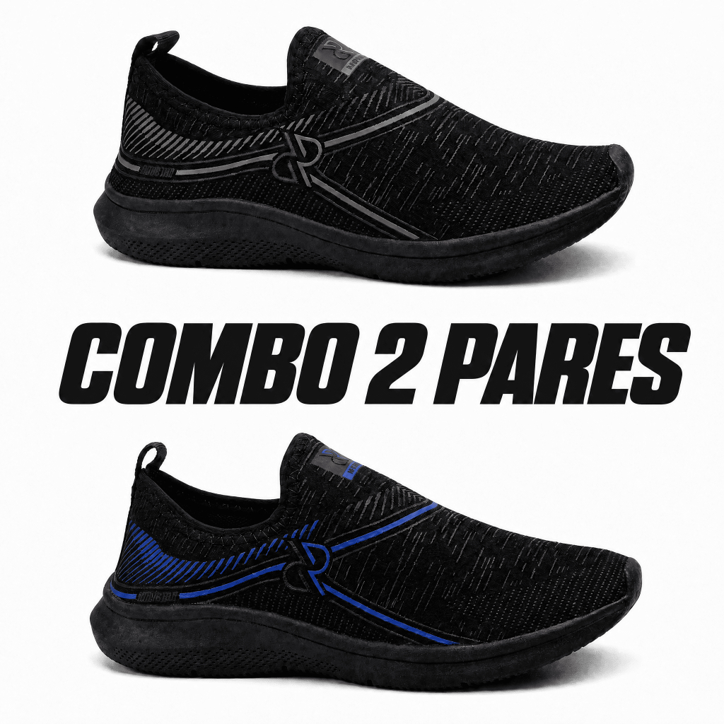 Combo – Kit 2 Pares Tênis Masculino | Nylon