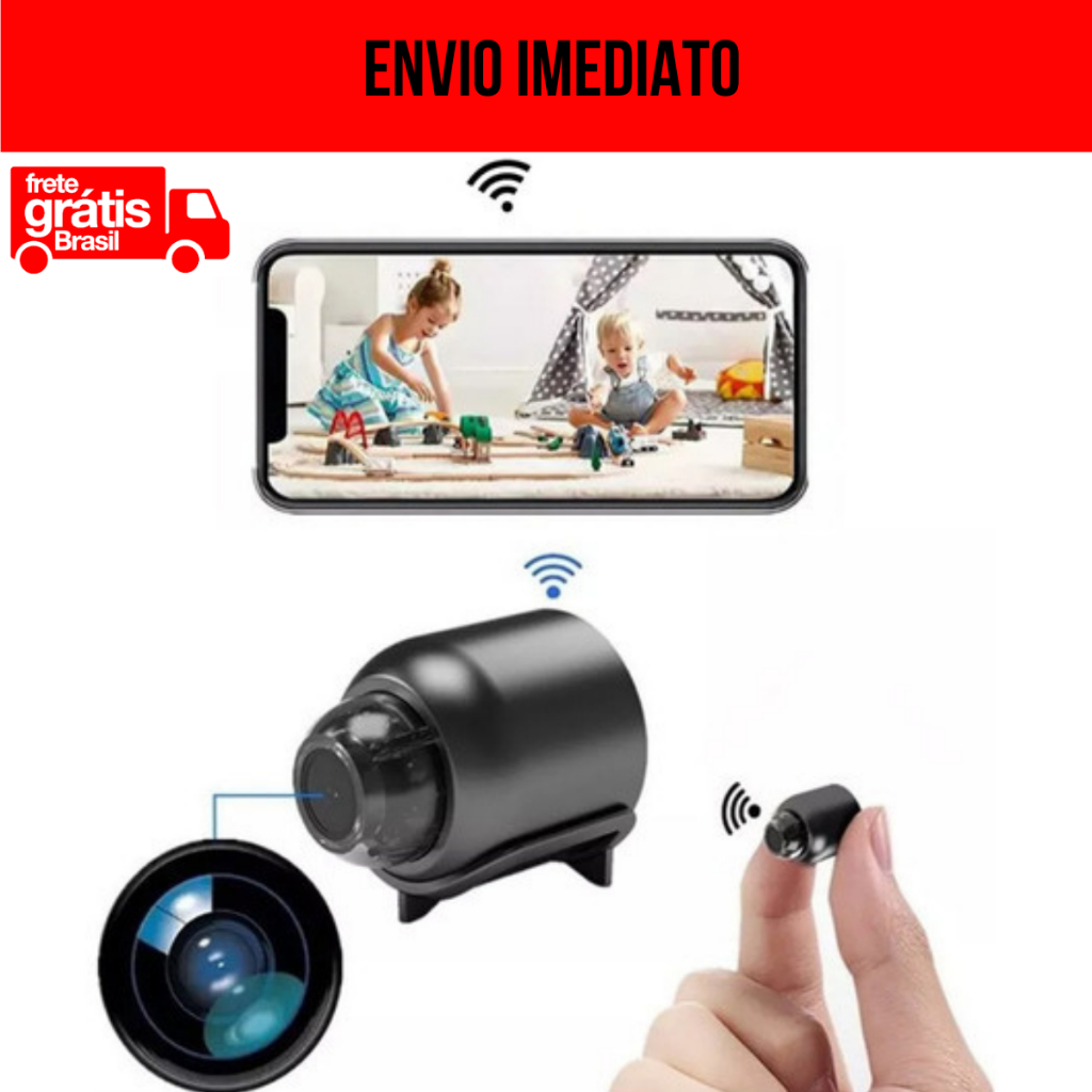 Mini Câmera De Segurança X5 Portátil Full Hd Di