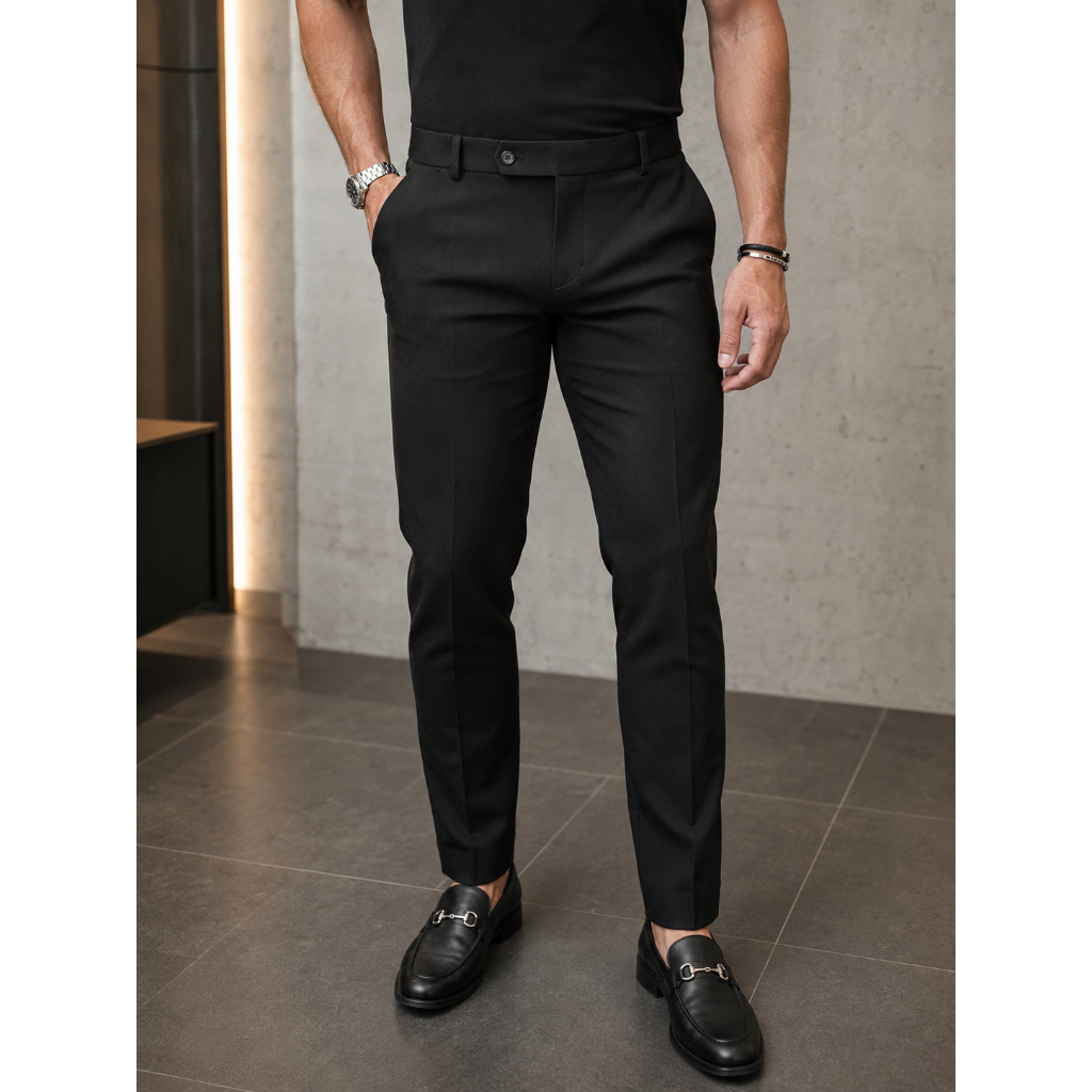 Calça Social Alfaiataria Masculina Slim Fit Premi
