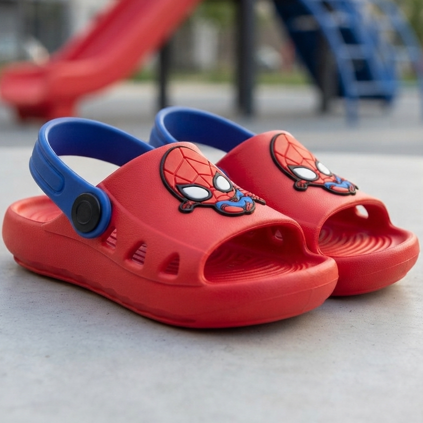 Sandália Infantil Babuche Homem-Aranha Menino Con