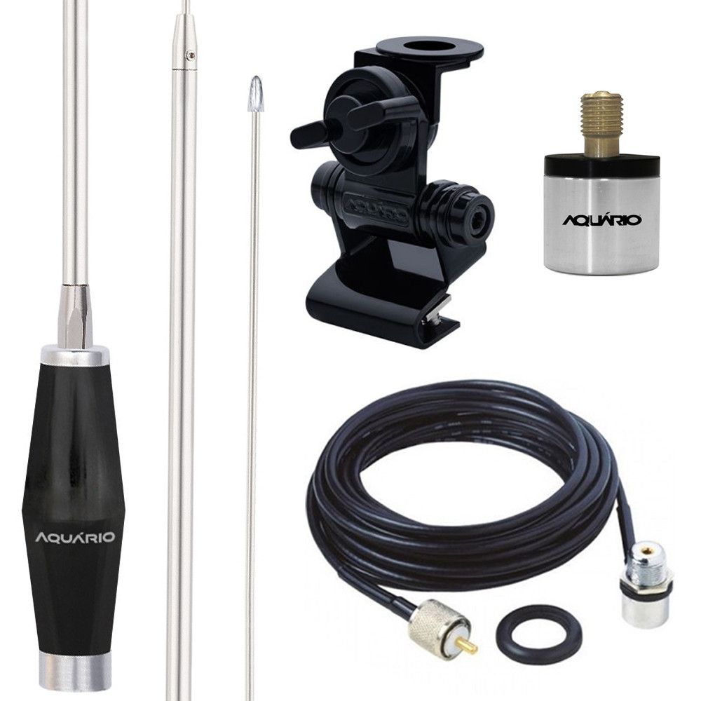 Antena Mini Px 1,40m Alongador 60cm Porta Malas Ca