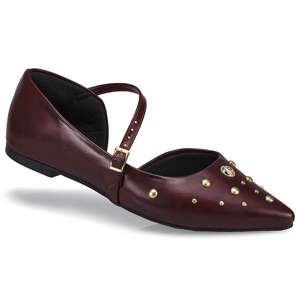 Sapatilha Feminina Slingback Bico Fino Sapato Moda