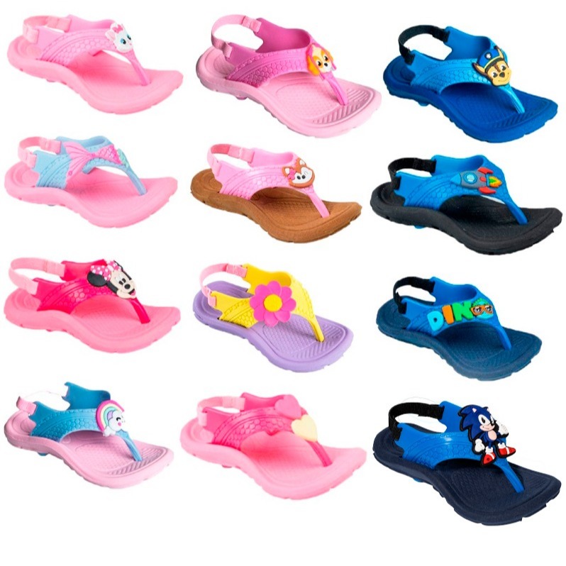 Chinelo Anatomico Antiderrapante Bebe Elastico Con