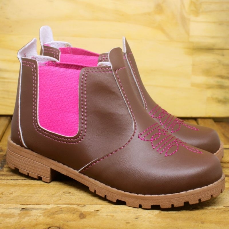 Bota botinha botina jeca jequinha cauntry coturno