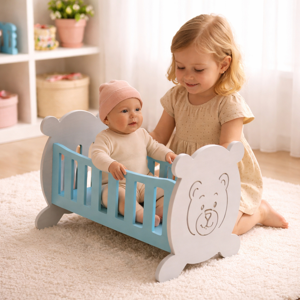 Berço De Bebe Reborn Caminha Para Bonecas Bercinh