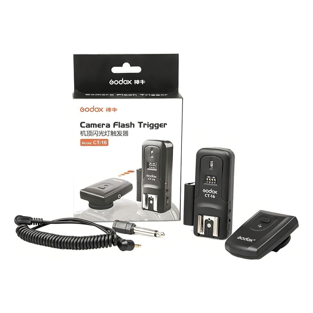 Radio Flash Godox Ct16 Canais Com Transmissor E Re