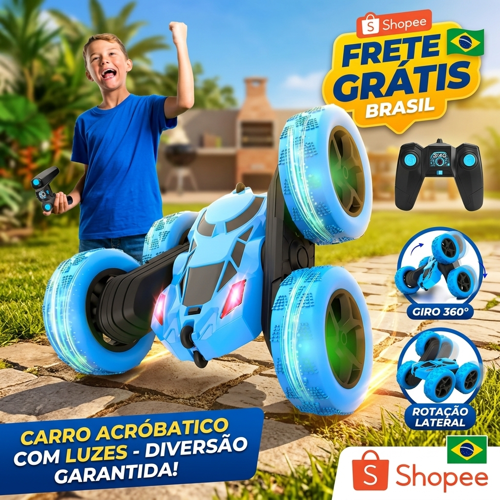 Carro de Controle Remoto 4×4 para Crianças &