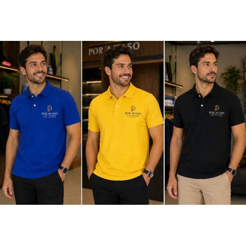 Camisa Gola Polo Personalizada logo da sua empresa