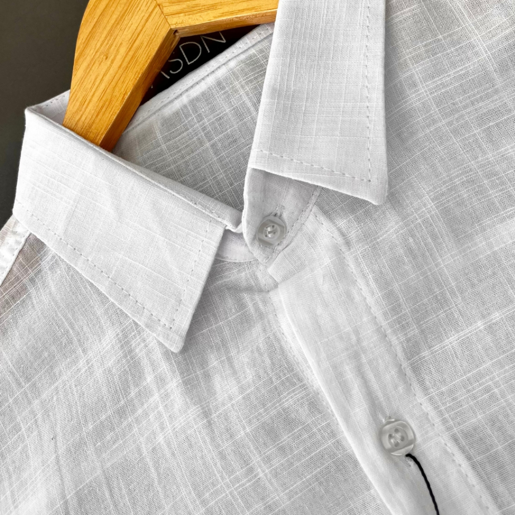 Camisa Social Masculina Manga Longa Linho Slim Fit