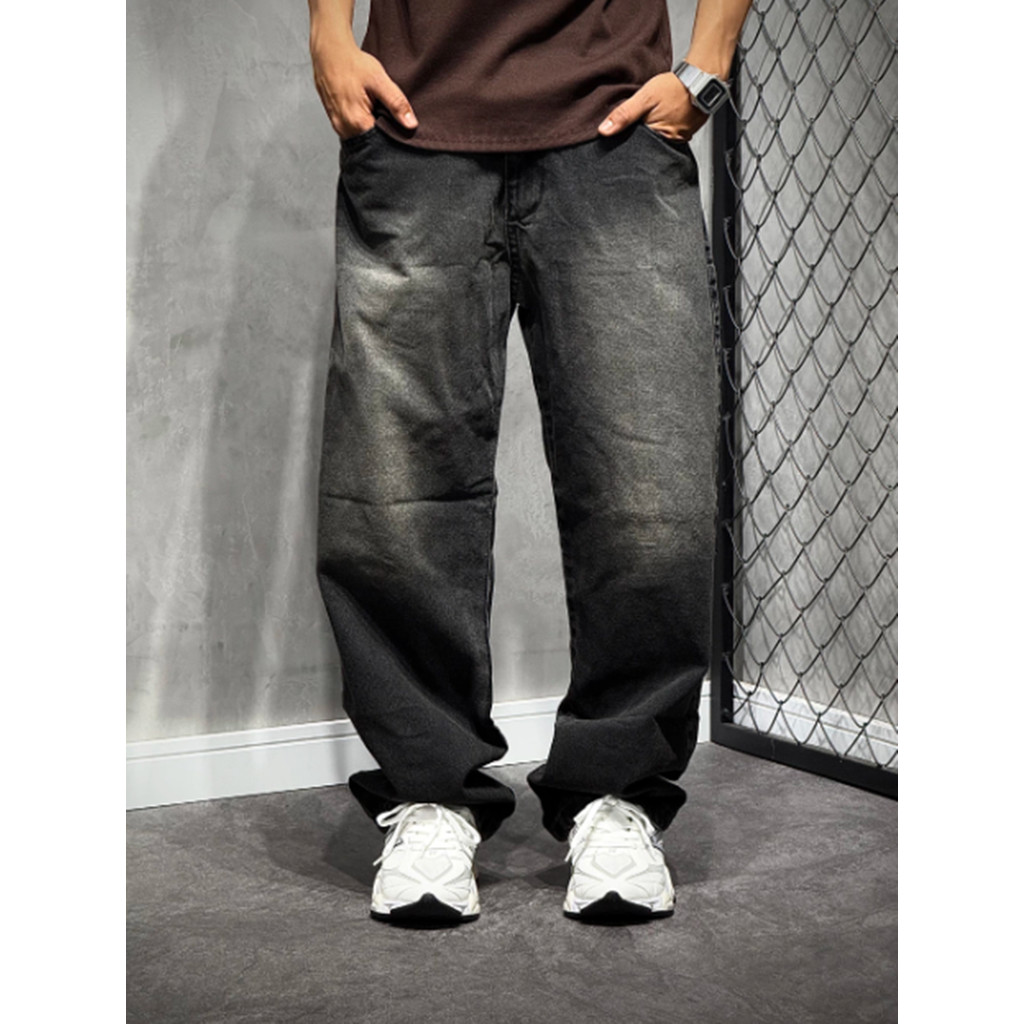 Calça Baggy Balão Jeans Masculina Estilo Streetw